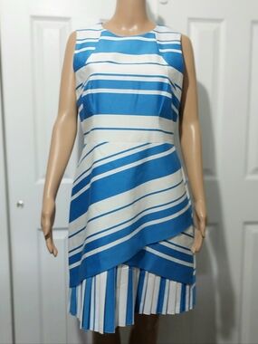 Karen Millen Pleated Dress, NWT, Size US‎ 10|UK 14